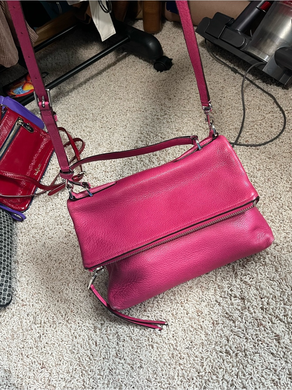 Coach Pink Leather Crossbody Bag